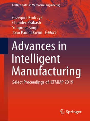 cover image of Advances in Intelligent Manufacturing